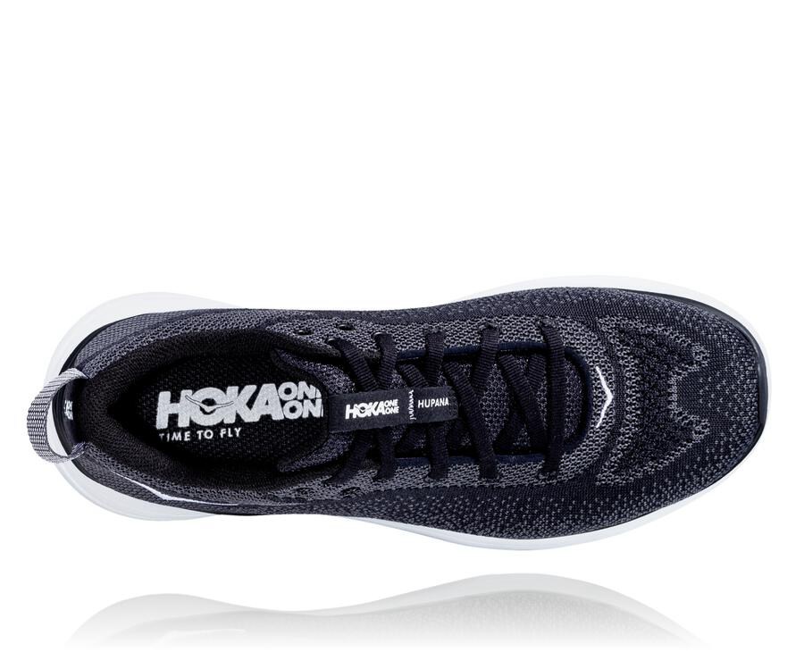 Zapatillas Running Hoka One One Hombre - Hupana Flow - Negras/Blancas - JCU720354